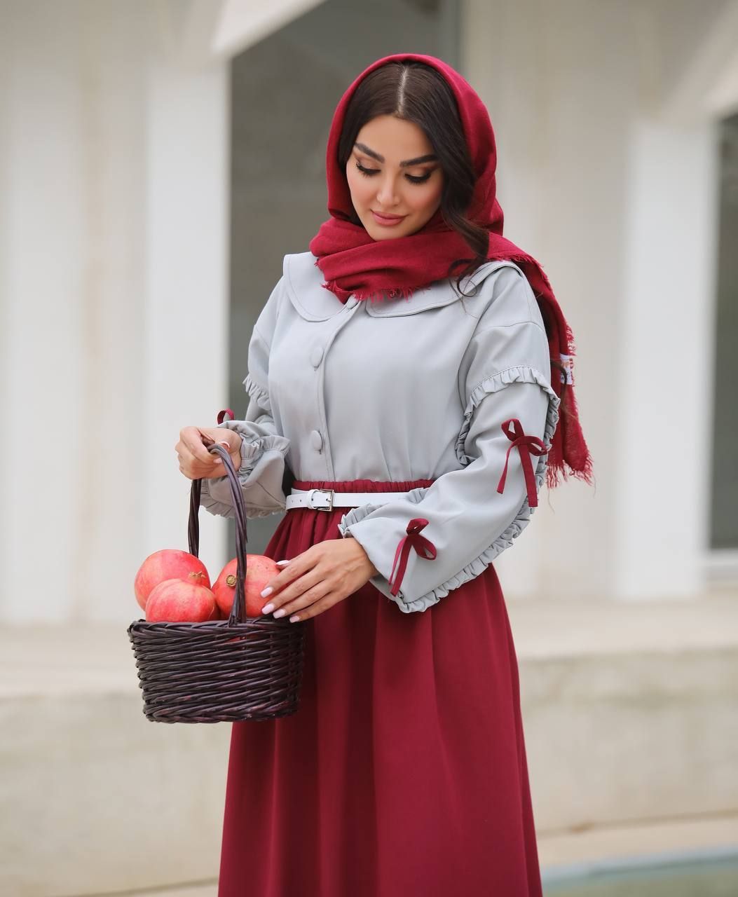 شومیز دامن لیلا +کمربند - Image 4