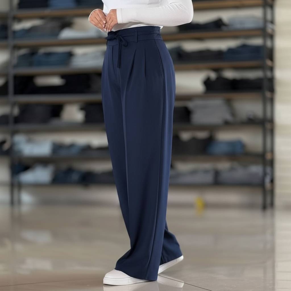 شلوار بگ کمربندار - Image 3