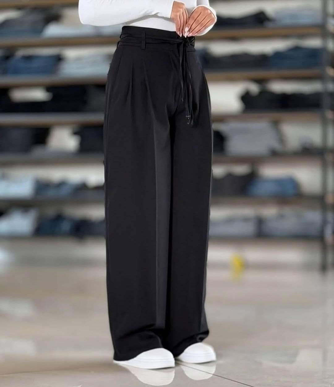 شلوار بگ کمربندار - Image 2