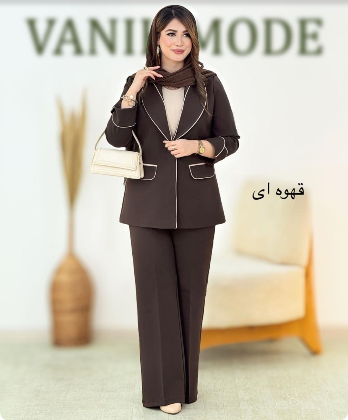 کت شلوار مغزی دوزی وانیک - Image 2